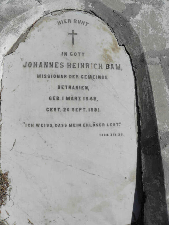 BAM Johannes Heinrich 1849-1891