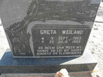 WEILAND Greta 1903-1989