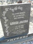 SNYDERS Louisa Jacoba 1930-2001