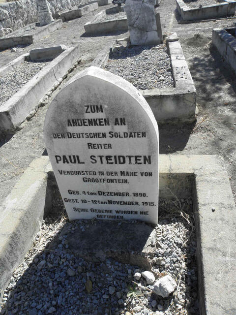 STEIDTEN Paul 1890-1915