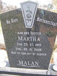 MALAN Martha 1913-2008
