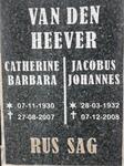HEEVER Jacobus Johannes, van den 1932-2008 & Catherine Barbara 1930-2007