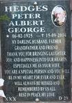 HEDGES Peter Albert George 1925-2014