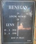 HENEGAN  Lynn 1931-1998