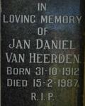 HEERDEN Jan Daniel, van 1912-1987