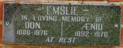 EMSLIE Don 1888-1976 & Ænid 1892-1976