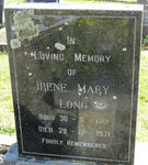 LONG Irene Mary 1901-1971