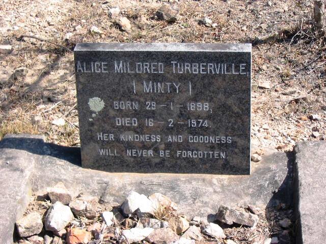TURBERVILLE Alice Mildred nee MINTY 1898-1974