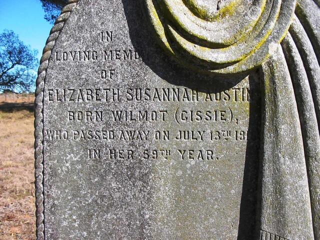 AUSTIN Elizabeth Susannah nee WILMOT -1916