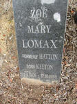 LOMAX Zoe Mary formerly HATTON nee KEETON 1906-1988
