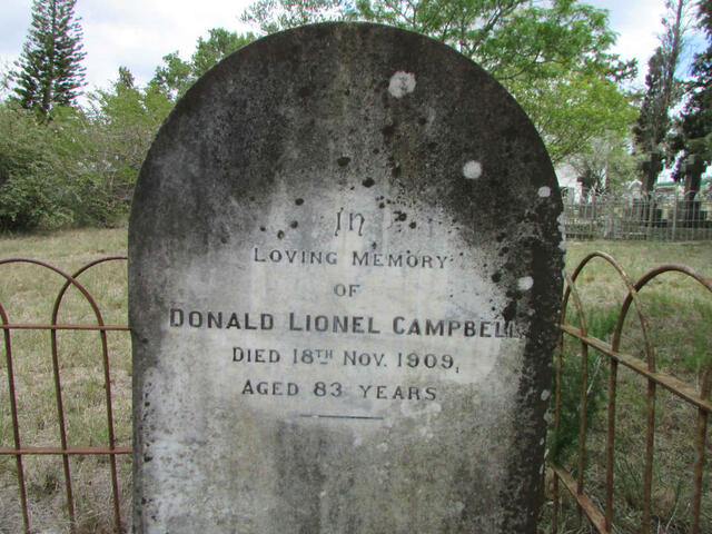 CAMPBELL Donald Lionel -1909