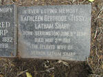 SHARP Kathleen Gertrude Latham nee BERRINGTON 1894-1988