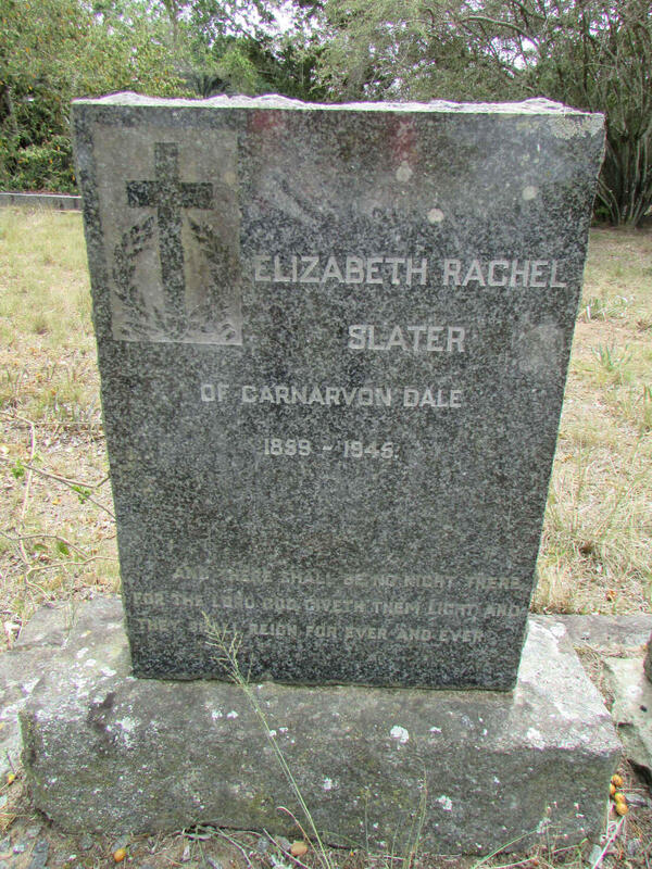 SLATER Elizabeth Rachel 1859-1945