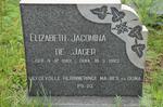 JAGER Elizabeth Jacomina, de 1919-1983