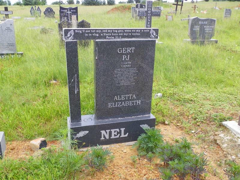 NEL P.J. 1939-2016 & Aletta Elizabeth