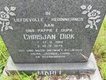 MAREE Chrisjan Dirk 1910-1975