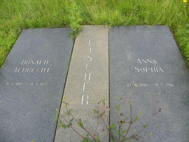 FISCHER Donald Albrecht 1892-1977 & Anna Sophia 1894-1986