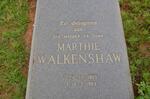 WALKENSHAW Marthie 1905-1983