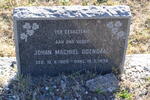 ODENDAAL Johan Machiel 1909-1936