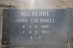 MALHERBE John Caldwell 1935-1993