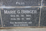 BURGER Marie G. 1954-1992