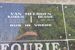 HEERDEN Kobus, van 1933-2013 & Bessie 1937-