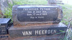 HEERDEN Frederick Petrus, van 1914-1963