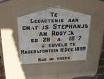 ROOYEN Ignatius Stephanus, van 1877-1899