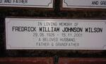 WILSON Fredrick William Johnson 1926-2001