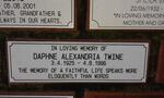 TWINE Daphne Alexandria 1925-1996