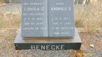 BENECKE Andries S. -1957 & Louisa C. WELGEMOED -1968