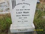 BLOM Lucy Mary nee WRIGHT 1867-1956