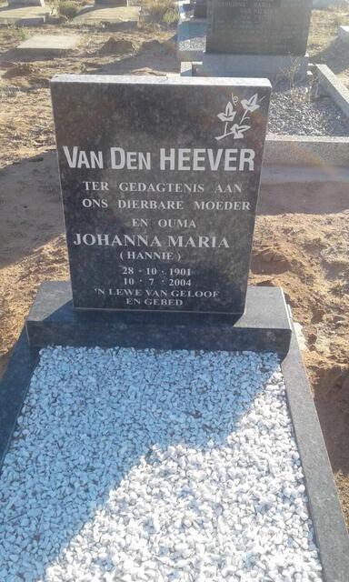 HEEVER Johanna Maria, van den 1901-2004