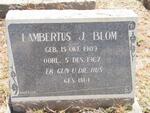 BLOM Lambertus J. 1909-1967