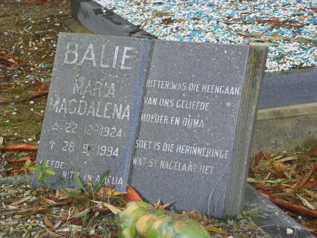BALIE Maria Magdalena 1924-1994