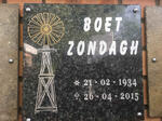 ZONDAGH Boet 1934-2015