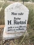 RIETZEL H. 1883-1904
