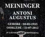 MEININGER Antoni Augustus 1933-2012