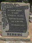 HENNING Hendrina Jacoba Abrama -1949