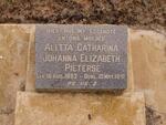 PIETERSE Aletta Catharina Johanna Elizabeth 1893-1951