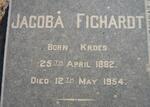 FICHARDT Jacoba nee KROES 1882-1954