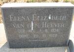 HEEVER Elena Elizabeth, van den nee NEL 1874-1926