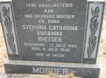 RHEEDER Stephina Catharina Abramina nee BRINK 1865-1949