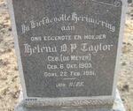 TAYLOR Helena D.P. nee DE MEYER 1903-1951