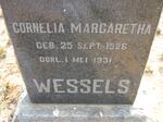 WESSELS Cornelia Margaretha 1926-1931
