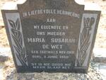WET Maria Susarah, de nee BOTMA 1919-1950