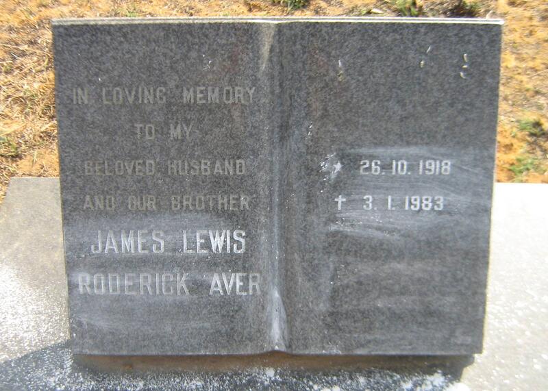AVER James Lewis Roderick 1918-1983