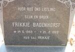 BADENHORST Frikkie 1949-1969