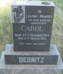 BERNITZ Carol 1954-1955