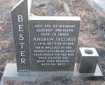 BESTER Andrew Jacobus 1921-1989